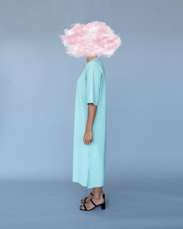 Gaia Slit Midi Tshirt Dress