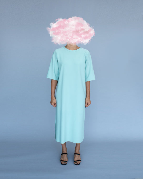 Gaia Slit Midi Tshirt Dress