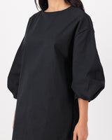 Palorma PuffSleeve Mini Dress -  Black